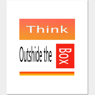 Think Outside the Box Posters and Art